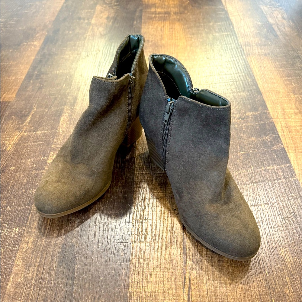 Style & co faux suede booties